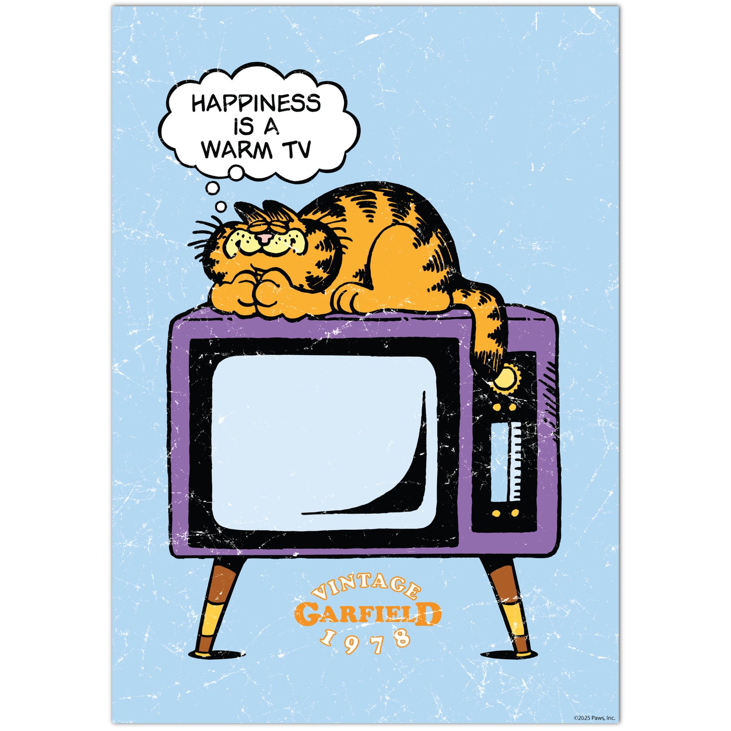 Garfield Print –  Happiness Is A Warm Tv Poster Wall Art
