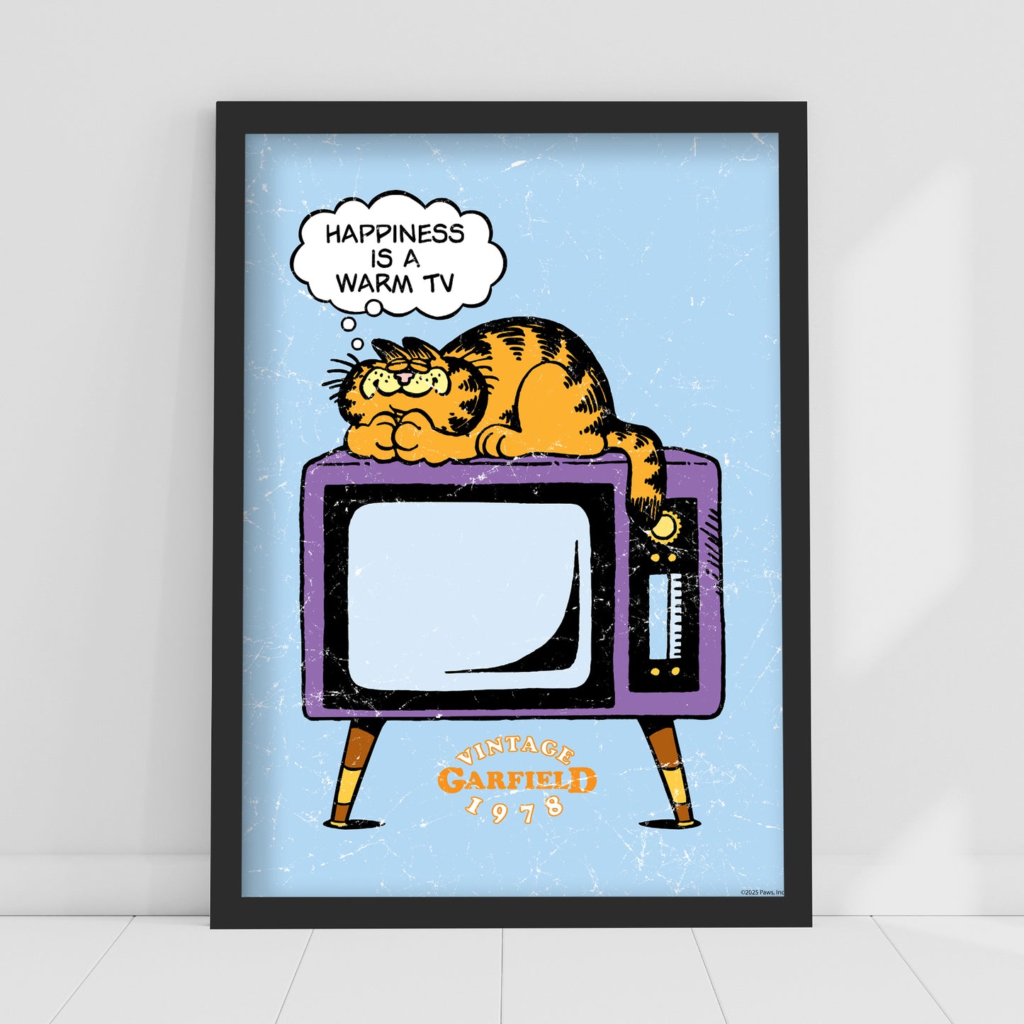 Garfield Print –  Happiness Is A Warm Tv Poster Wall Art