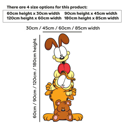 Garfield Wall Sticker - Odie On Shoulders Decal Wall Art