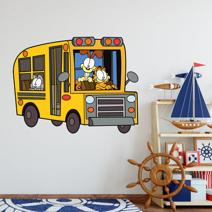 Garfield Wall Sticker - School Bus Decal Wall Art