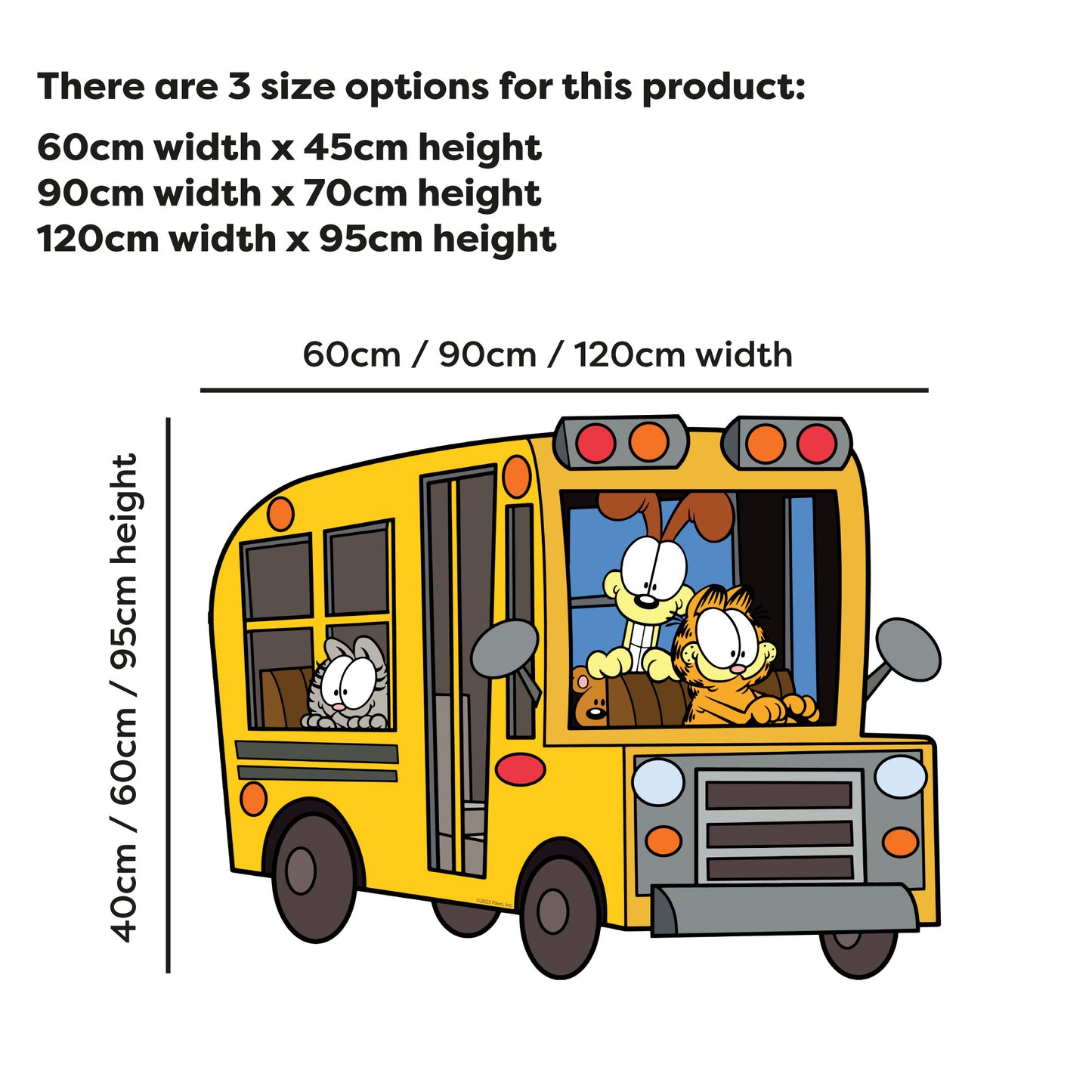 Garfield Wall Sticker - School Bus Decal Wall Art