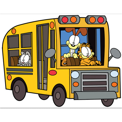 Garfield Wall Sticker - School Bus Decal Wall Art