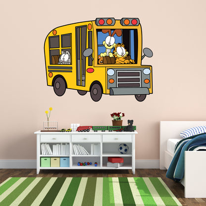 Garfield Wall Sticker - School Bus Decal Wall Art