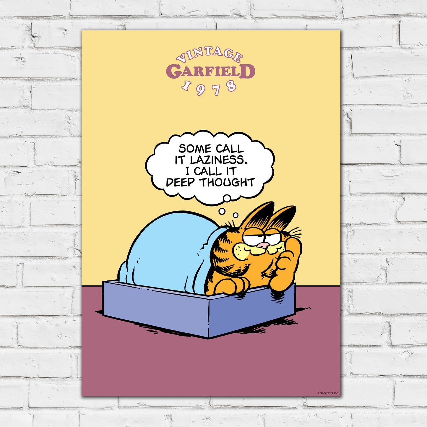 Garfield Print – Some Call It Laziness Poster Wall Art