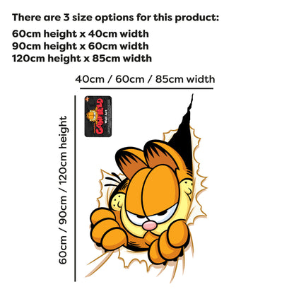 Garfield Wall Sticker - Tearing Through Wall Decal Art