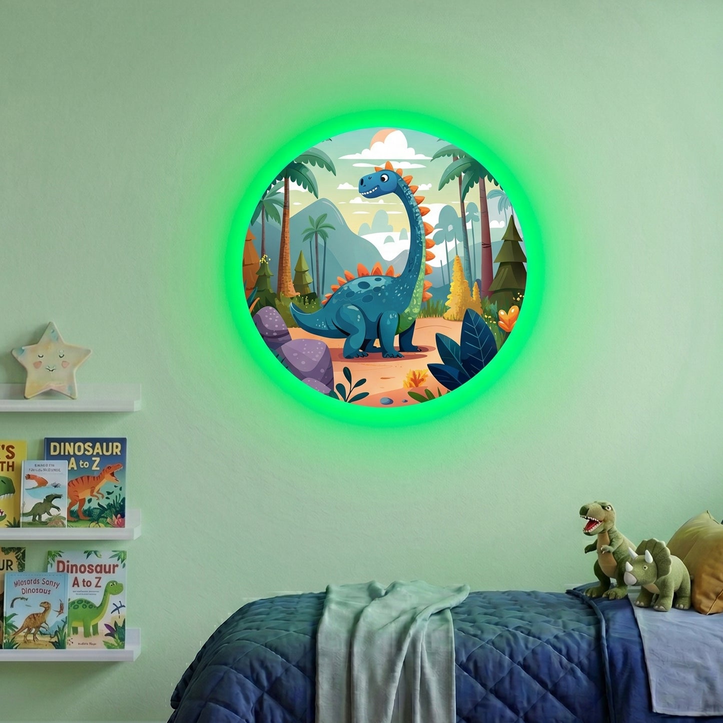 Dinosaur Land LED Backlit Wallpop