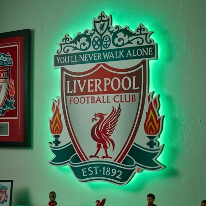 Liverpool Crest LED Backlit Wallpop