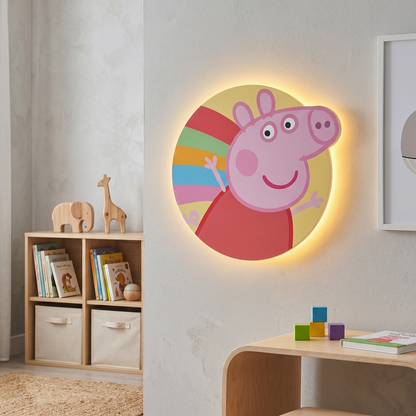 Peppa Pig Rainbow LED Backlit Wallpop