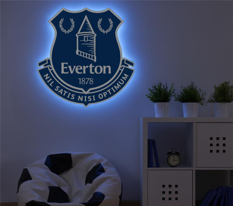 Everton Crest LED Backlit Wallpop
