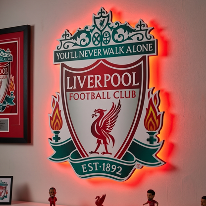 Liverpool Crest LED Backlit Wallpop