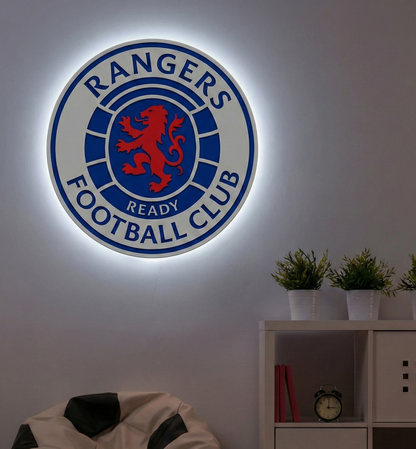 Rangers Crest LED Backlit Wallpop