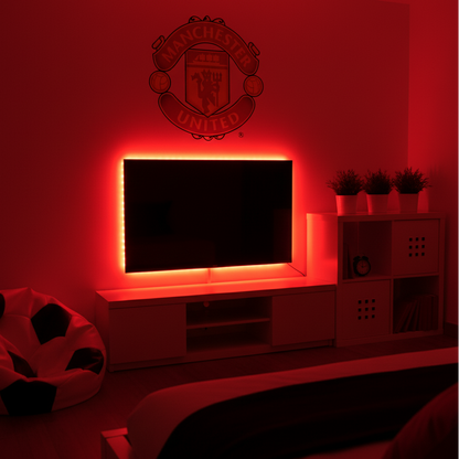LED Light Strip Kit (2.5m) - 16 Colours, Battery Powered with Remote Control