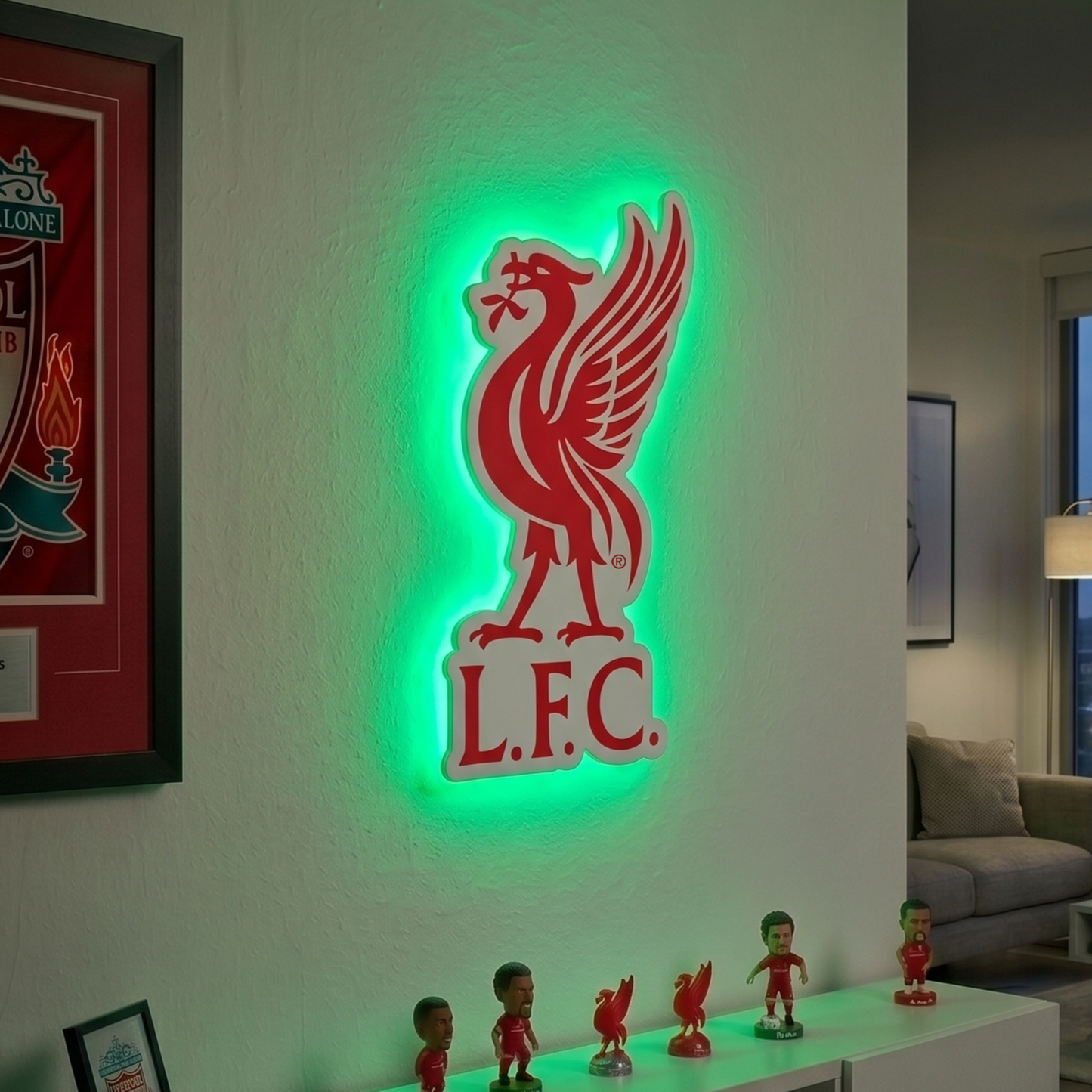Liverpool Liver Bird LED Backlit Wallpop