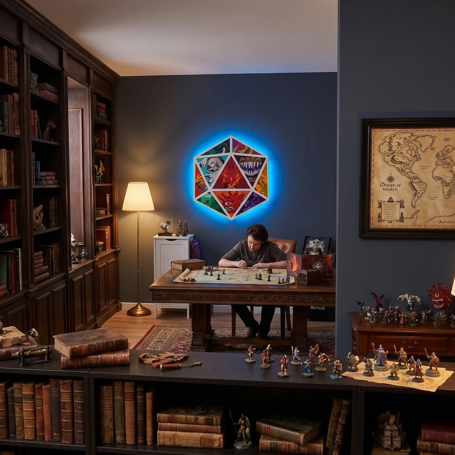 Dungeons & Dragons Monster Dice LED Backlit Wallpop