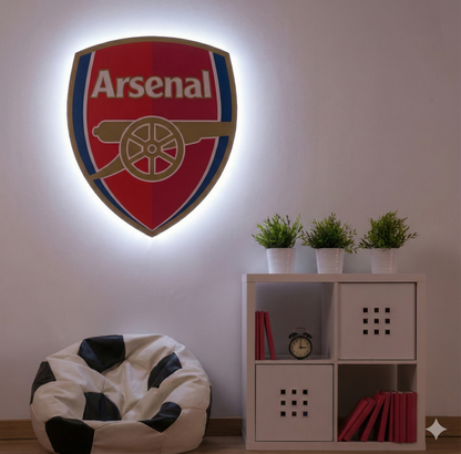 Arsenal Crest LED Backlit Wallpop