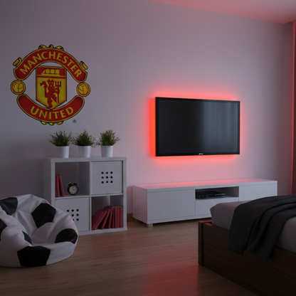 LED Light Strip Kit (2.5m) - 16 Colours, Battery Powered with Remote Control