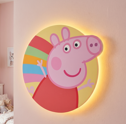 Peppa Pig Rainbow LED Backlit Wallpop