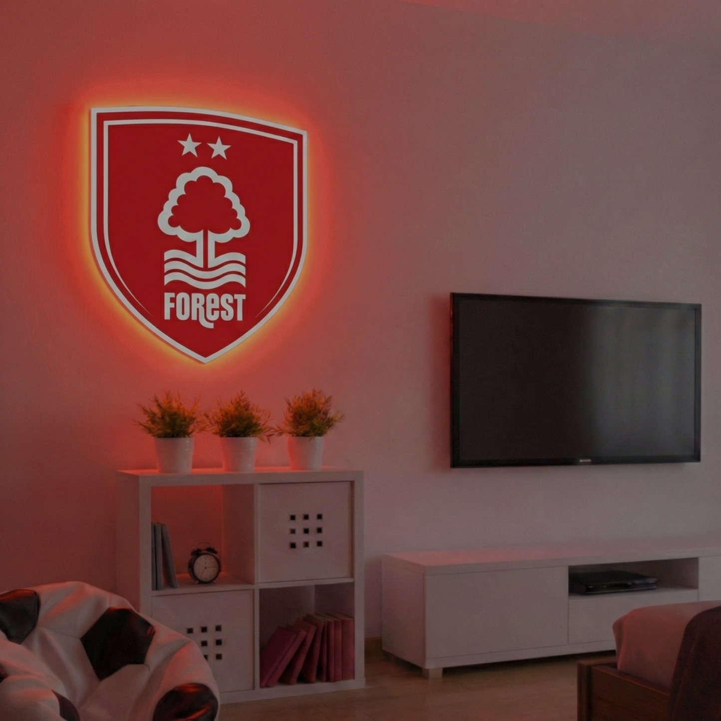 Nottingham Forest Crest LED Backlit Wallpop