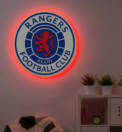 Rangers Crest LED Backlit Wallpop