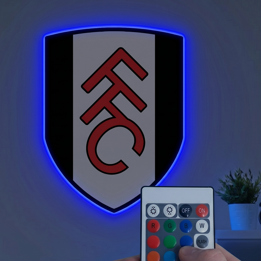 Fulham Crest LED Backlit Wallpop