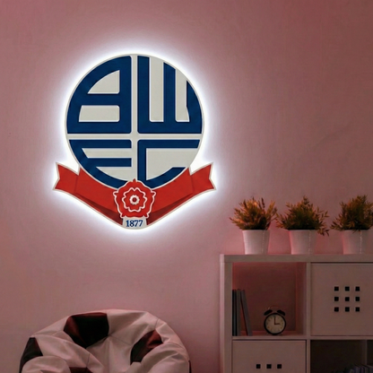 Bolton Wanderers Crest LED Backlit Wallpop