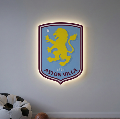Aston Villa Crest LED Backlit Wallpop