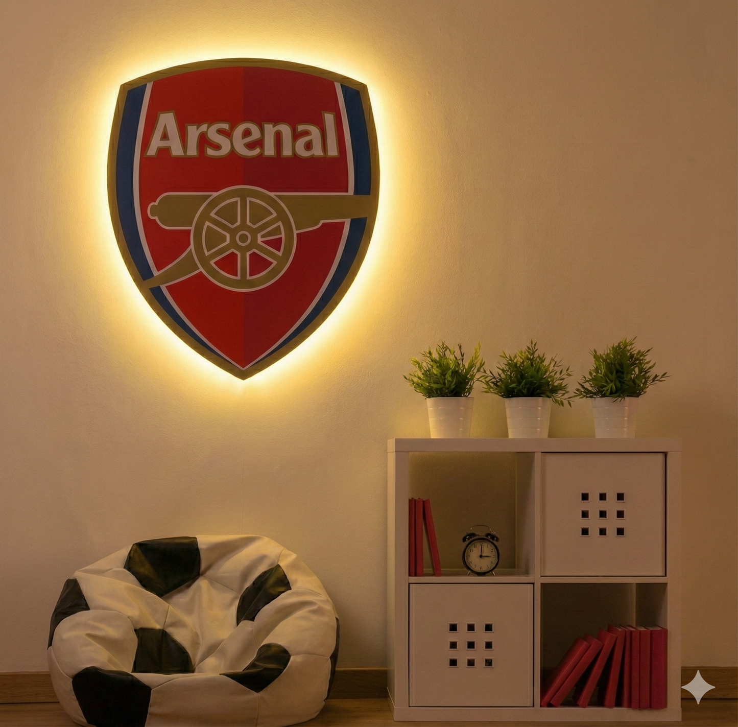 Arsenal Crest LED Backlit Wallpop