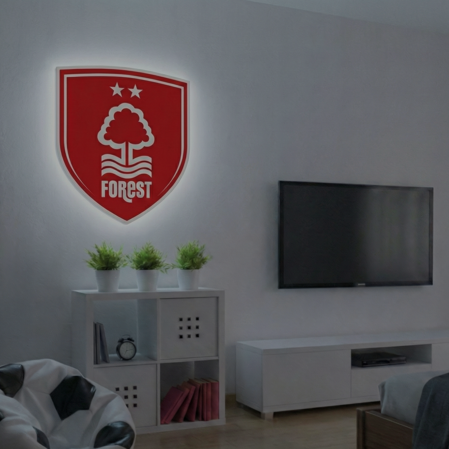 Nottingham Forest Crest LED Backlit Wallpop
