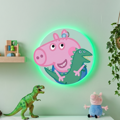 Peppa Pig George Dinosaur LED Backlit Wallpop