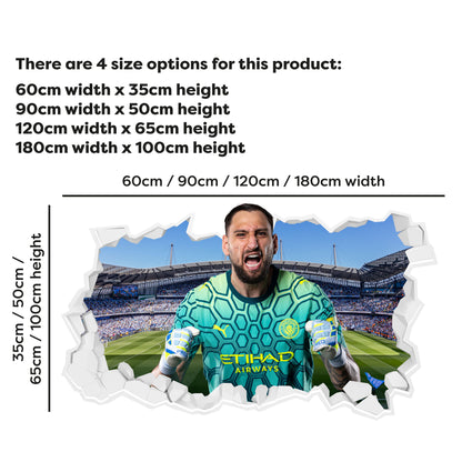 Manchester City Football Club - Donnarumma 26/27 Broken Wall Sticker