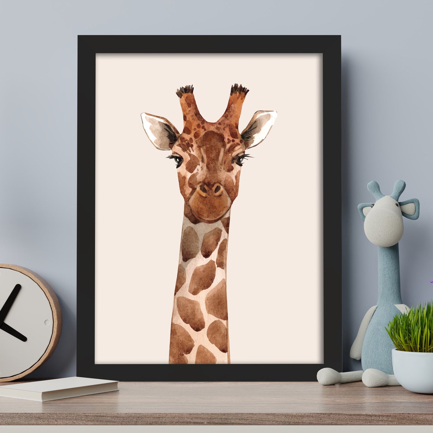 Boho Wall Print - Abstract Giraffe Poster Wall Art
