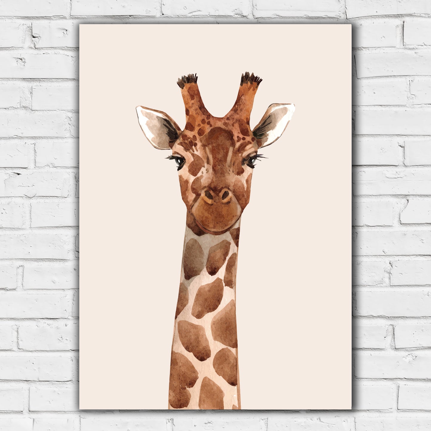 Boho Wall Print - Abstract Giraffe Poster Wall Art
