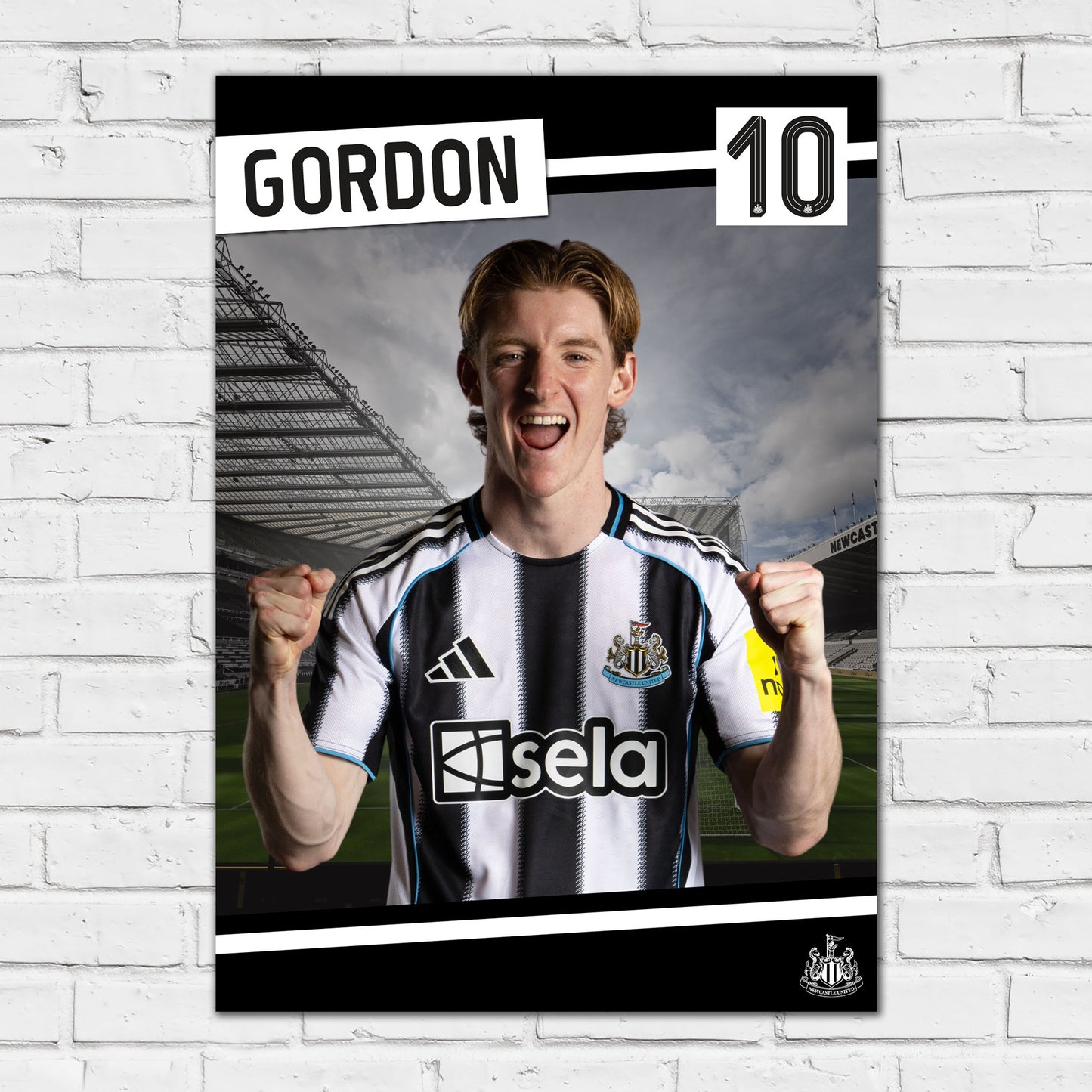 Newcastle United FC Print - Gordon 25/26 Core Poster Football Wall Art