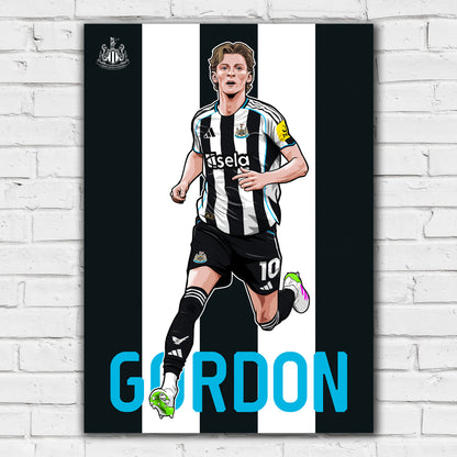 Newcastle United FC Print - Gordon Illustration Poster Football Wall Art