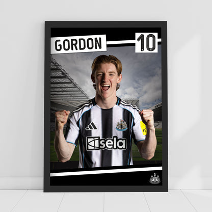 Newcastle United FC Print - Gordon 25/26 Core Poster Football Wall Art