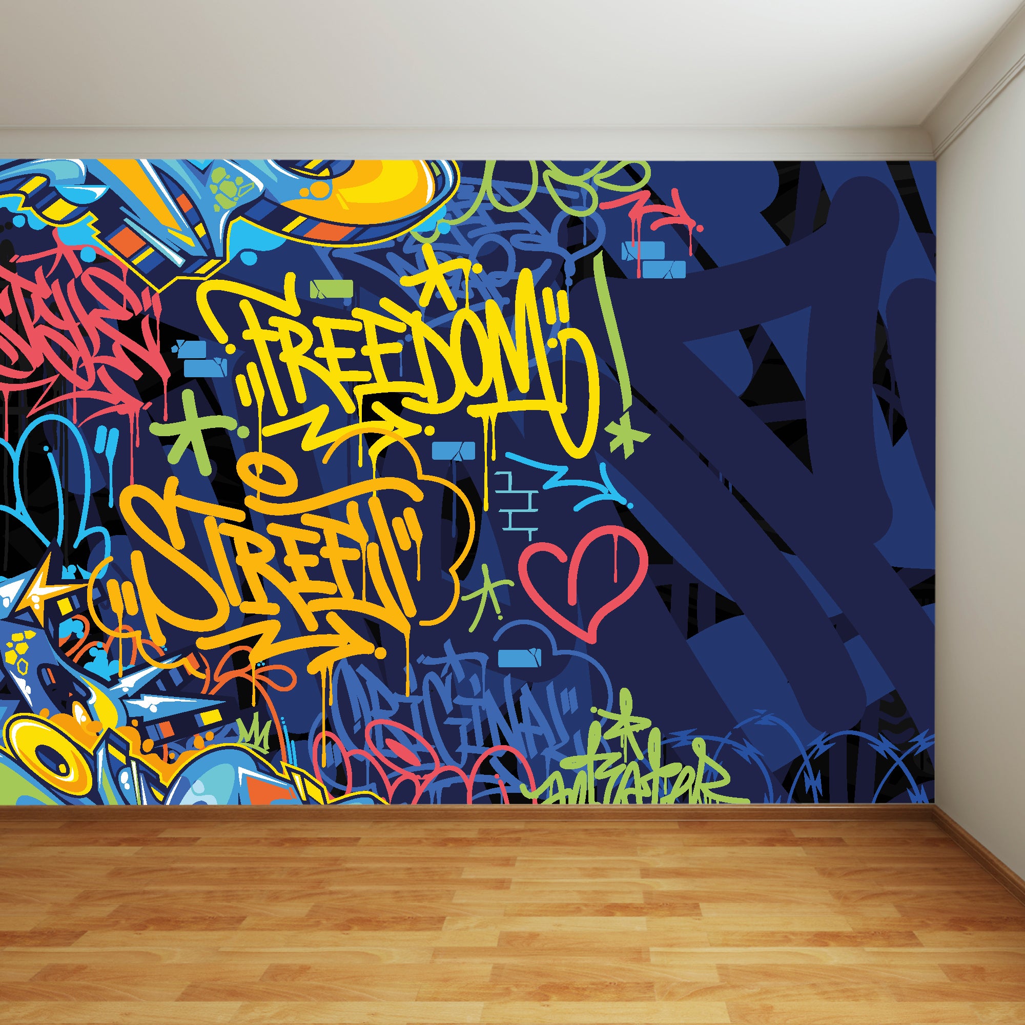 Graffiti Tag Full Wall Mural – www.themed.co.uk