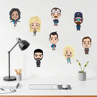 Ted Lasso Sticker Set - Bobble Heads Group Decal Wall Art