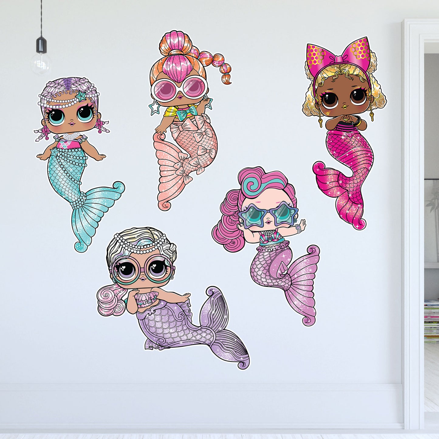 L.O.L Surprise! Wall Sticker - Mermaids Group Decals Wall Art