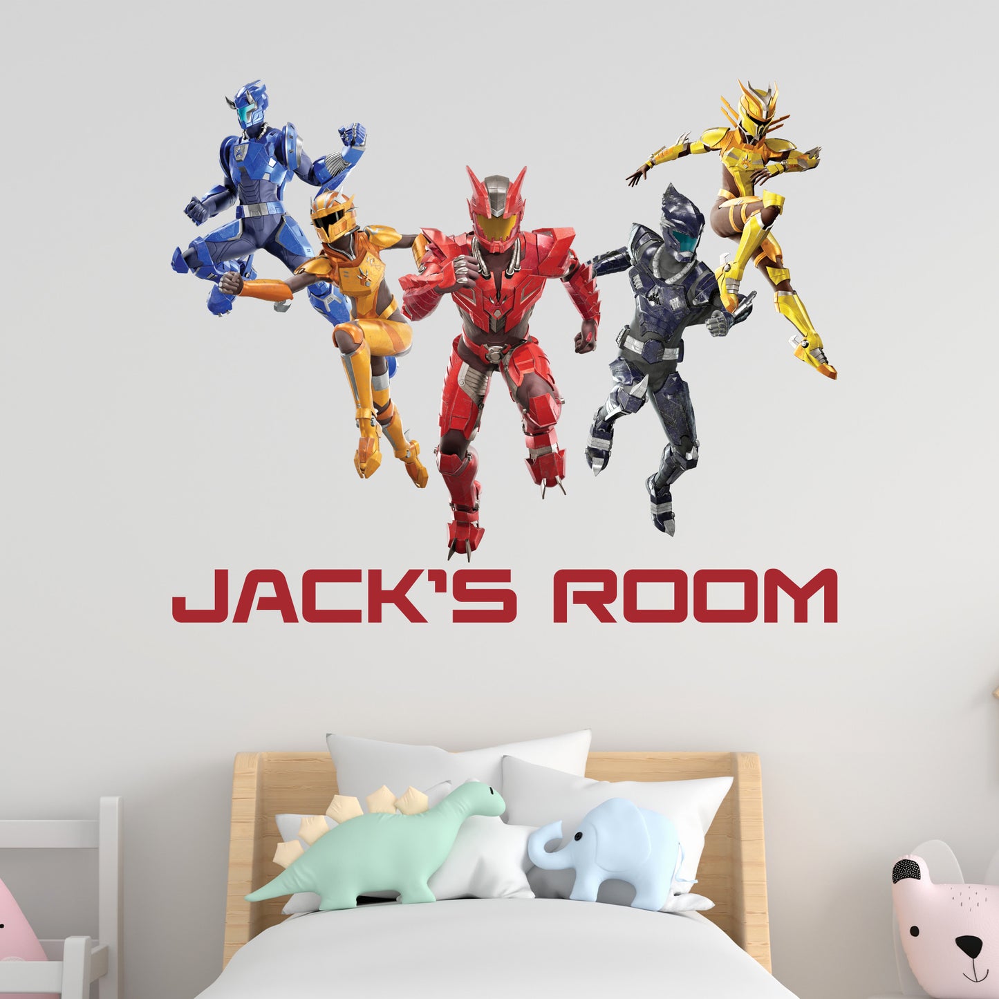 Armorsaurs Wall Sticker - Group Jumping Personalised Decal Wall Art