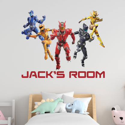 Armorsaurs Wall Sticker - Group Jumping Personalised Decal Wall Art
