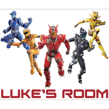 Armorsaurs Wall Sticker - Group Jumping Personalised Decal Wall Art