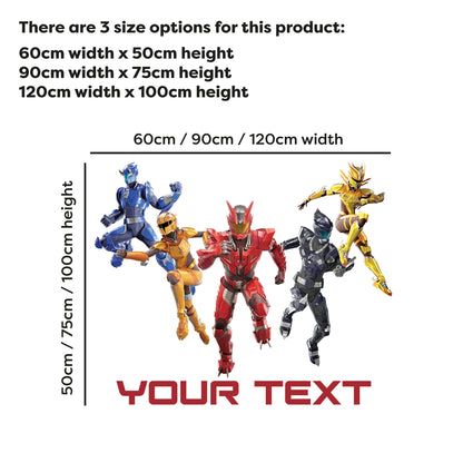 Armorsaurs Wall Sticker - Group Jumping Personalised Decal Wall Art