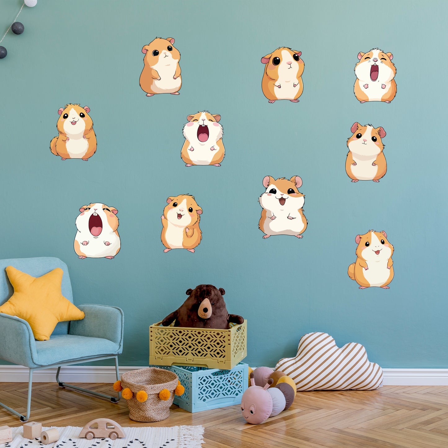 Guinea Pig Wall Sticker - Guinea Pig Decal Set Wall Sticker