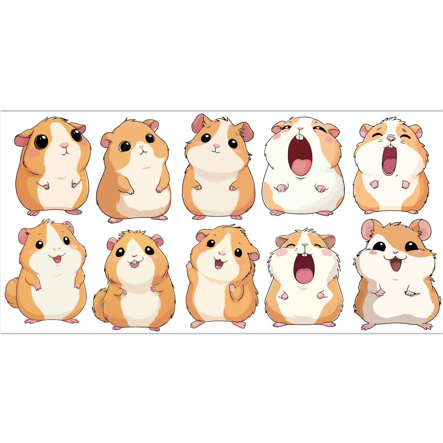 Guinea Pig Wall Sticker - Guinea Pig Decal Set Wall Sticker