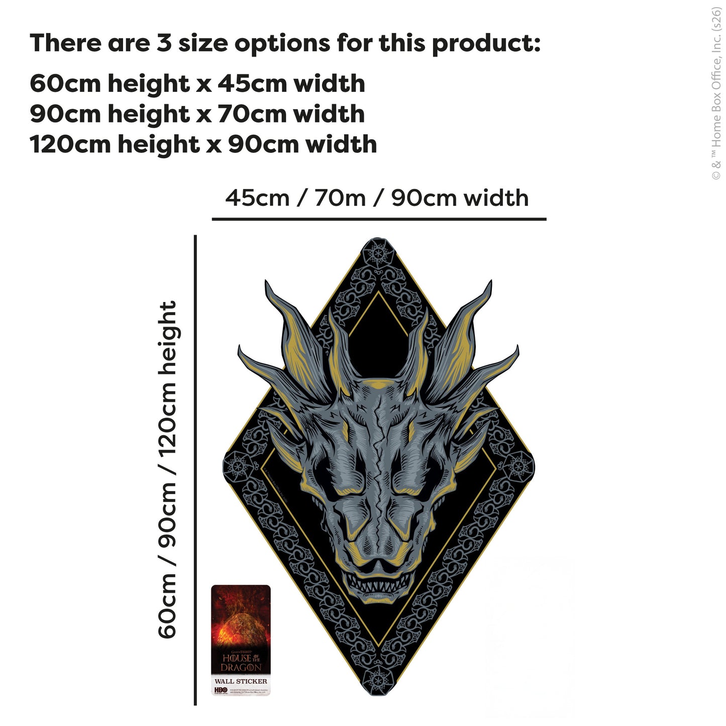 House of the Dragon™ Wall Sticker - Dragon Decal Wall Art