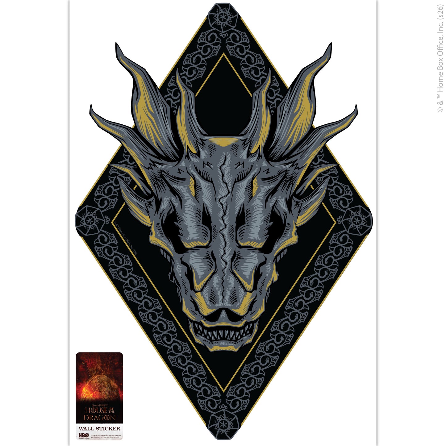 House of the Dragon™ Wall Sticker - Dragon Decal Wall Art