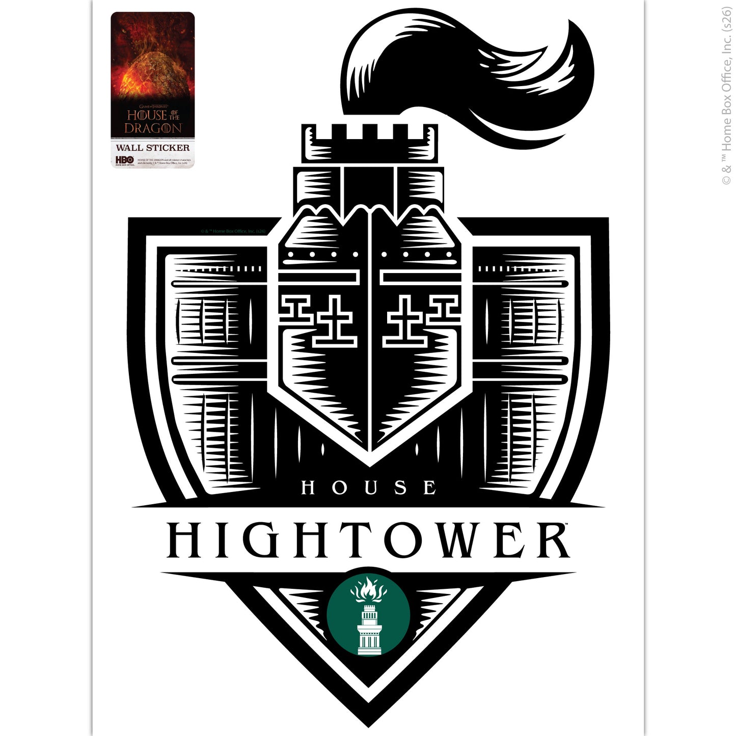 House of the Dragon™ Wall Sticker - House Hightower Decal Wall Art