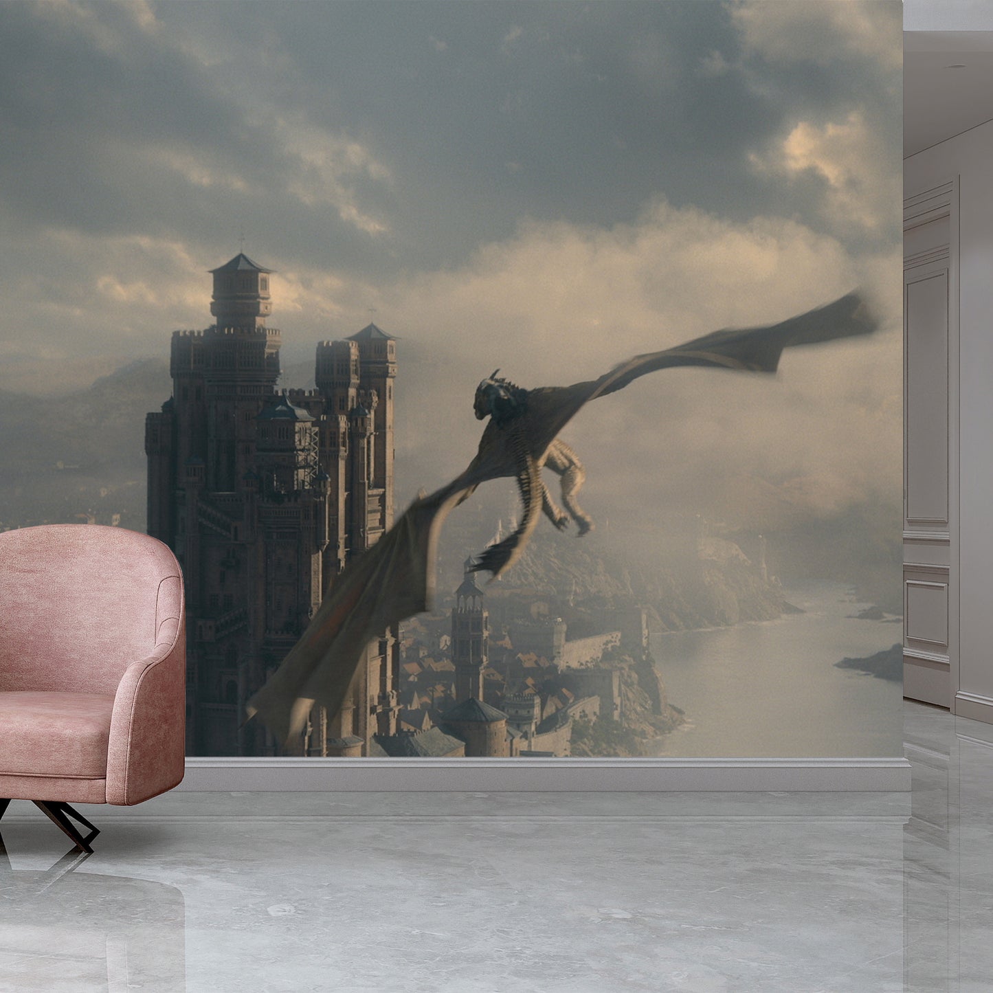 House of the Dragon™ Full Wall Mural - Kings Landing Wall Art