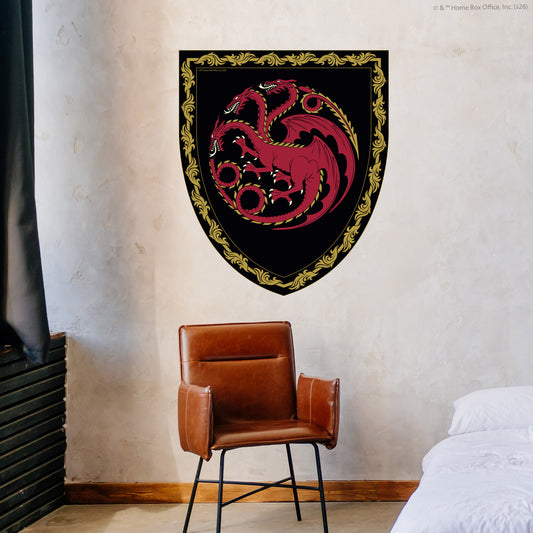 House of the Dragon™ Wall Sticker - Targaryen Shield Decal Wall Art