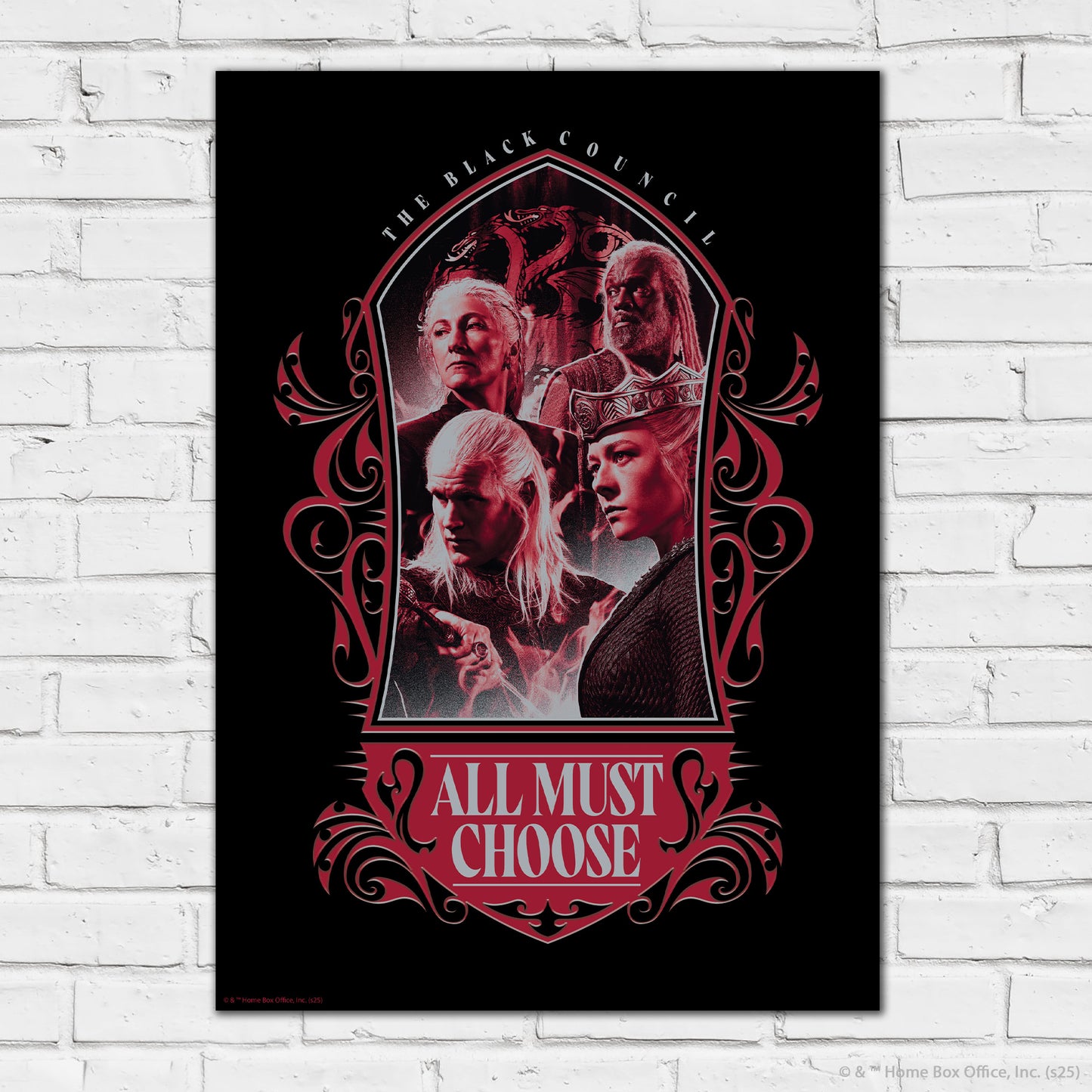 House of the Dragon Print – All Must Choose Poster Wall Art